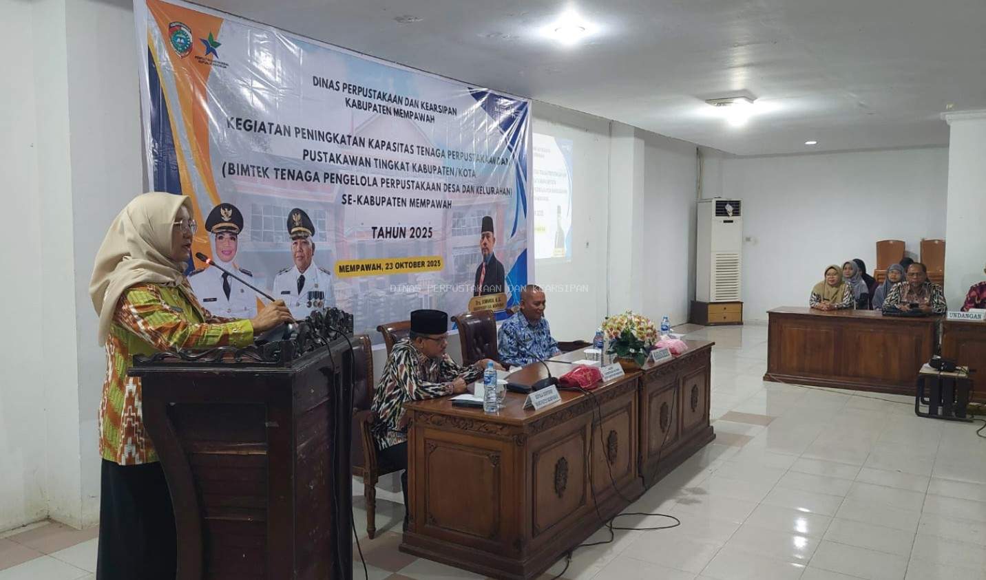 Pemkab Mempawah Gelar Bimtek Peningkatan Kapasitas Tenaga Perpustakaan dan Pustakawan Desa/Kelurahan